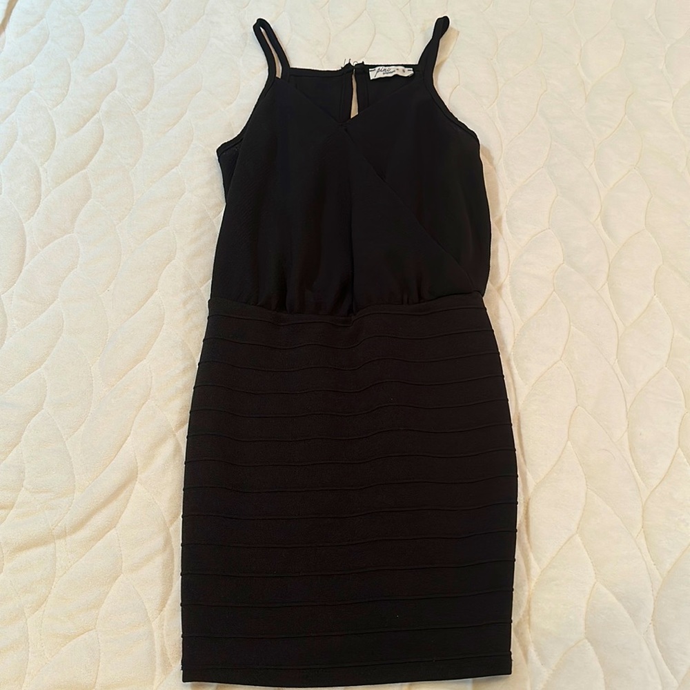 Pinc Premium Girls Black Bandage Skirt And Blouse Top Dress Size Small